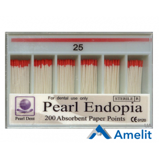 Штифти паперові 0.2 кон., №25 (Pearl Dent), 200 шт./пак.